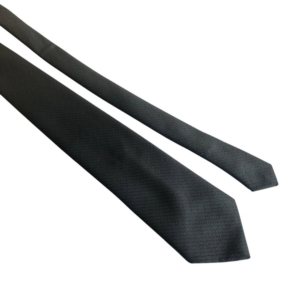 Austin Manor Silk Polyester Tie Gray Mens Necktie Office Work Formal Dad Gift